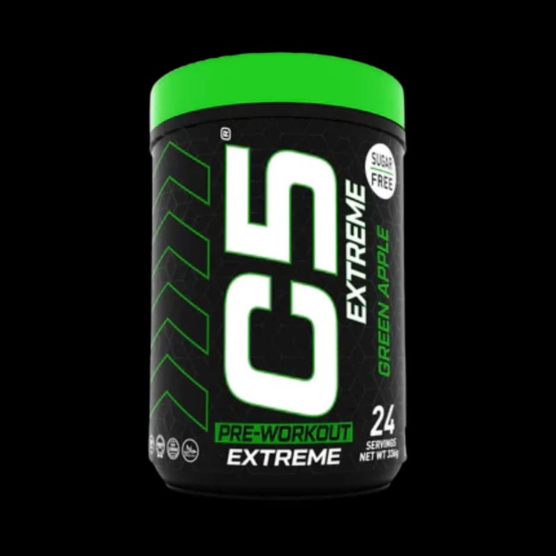 C5 Extreme Pre Workout Powder, Green Apple