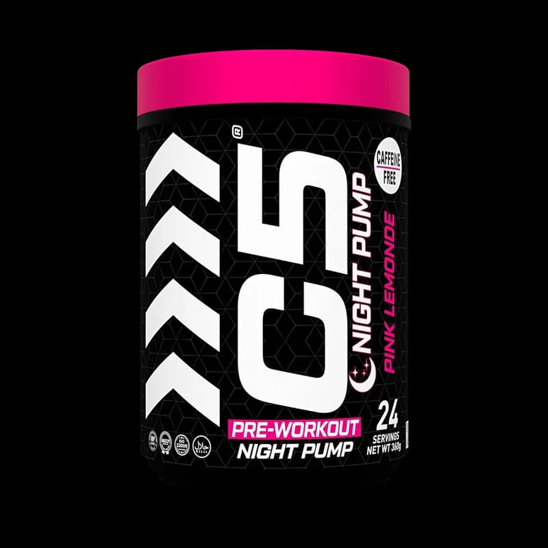 C5 Night Pump Pre Workout Powder, Pink Lemonade