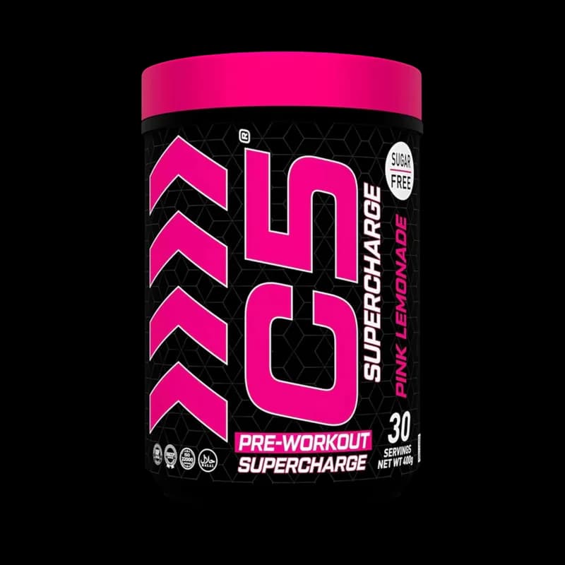 C5 Supercharge Pre Workout Powder, Pink Lemonade